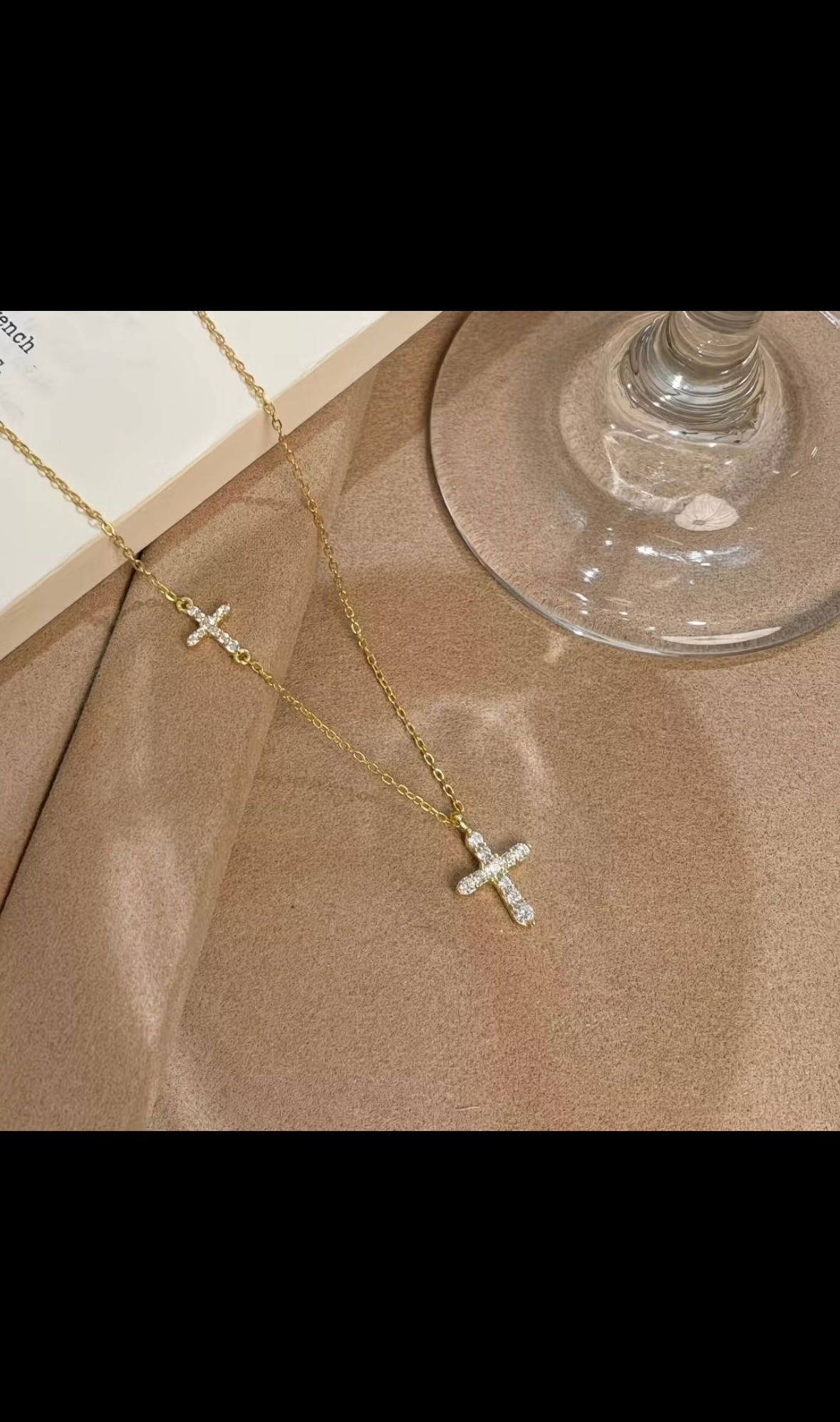 FAITH WITHIN - Double Cross Necklace