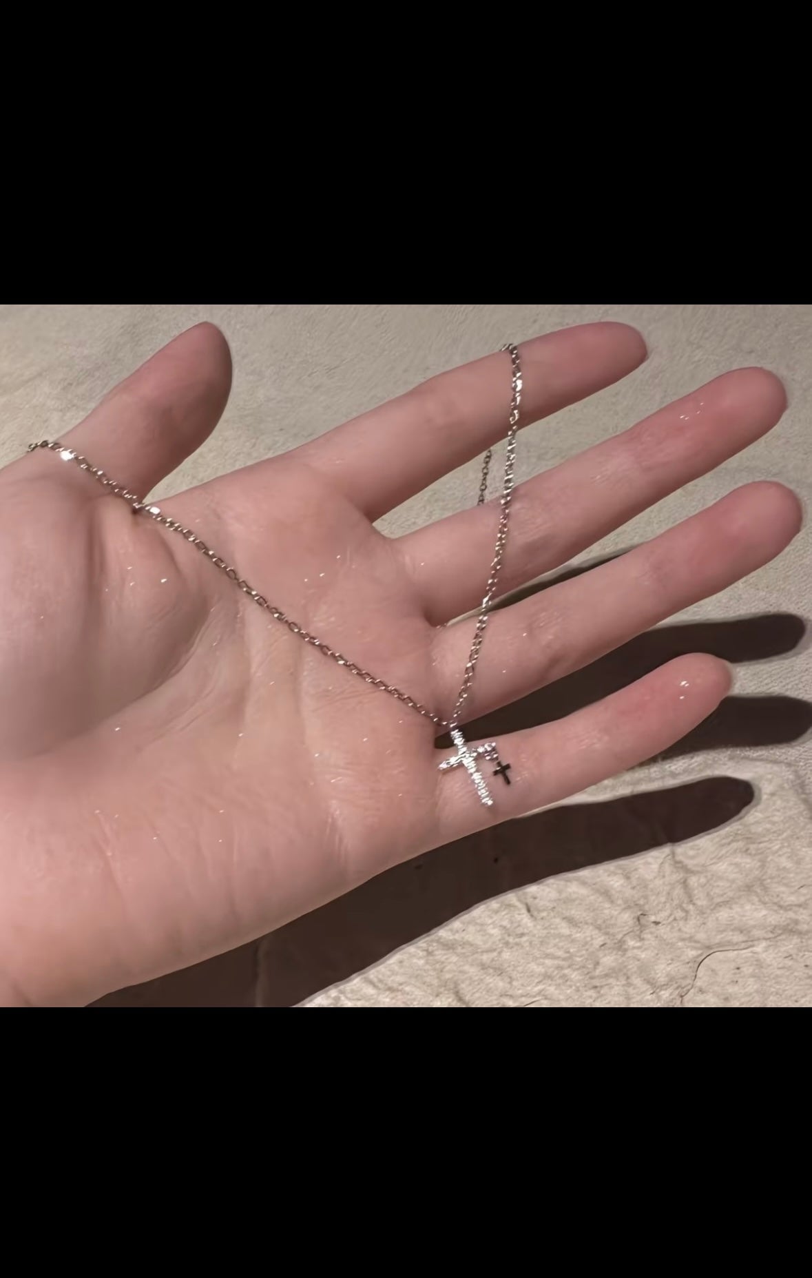 THE PROMISE- Double Cross Necklace